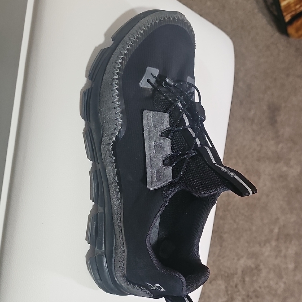 Black and Gray Athletic Shoe